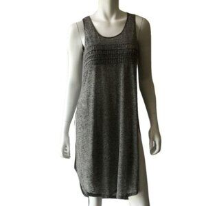 Heather Gray Side Slit Swim Cover Up